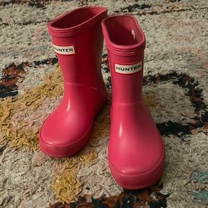 Pink Hunter Rain Boots